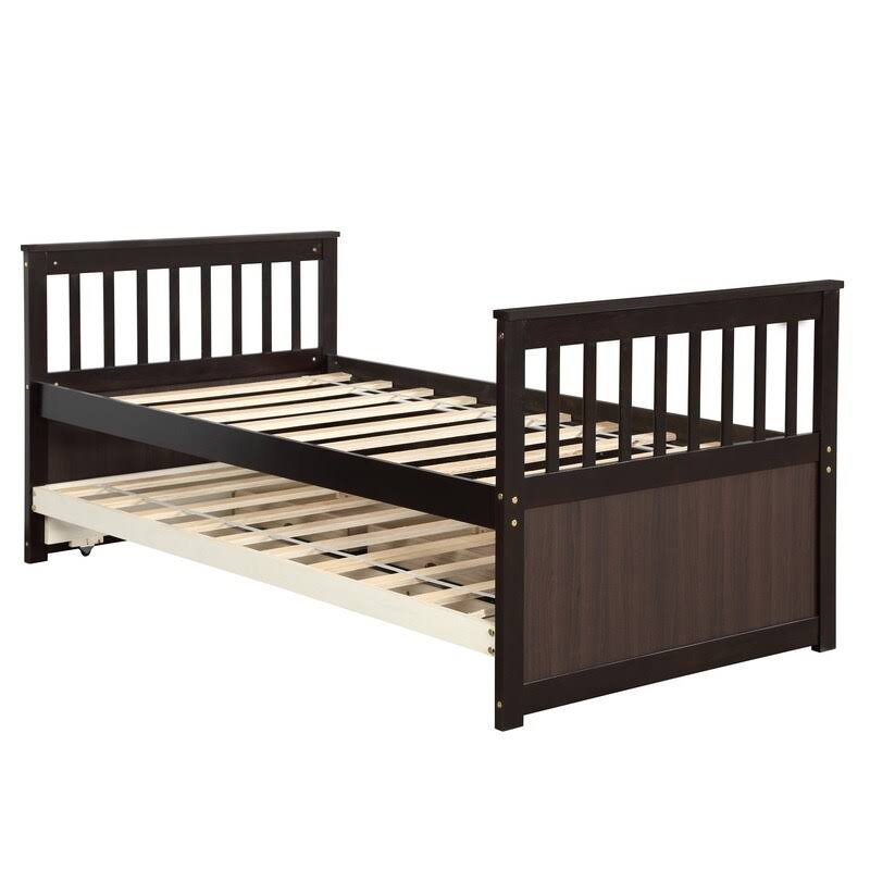 Twin Bed with Trundle and Storage Drawers E11755