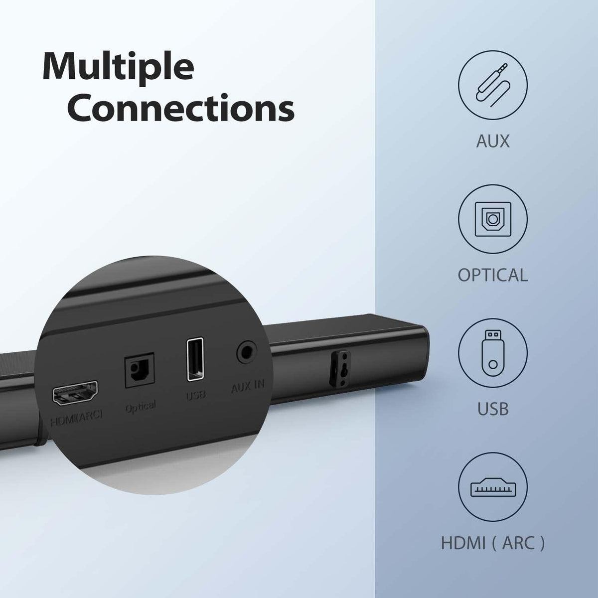 100W 6 Speakers 2.2 Channel Soundbar X83632