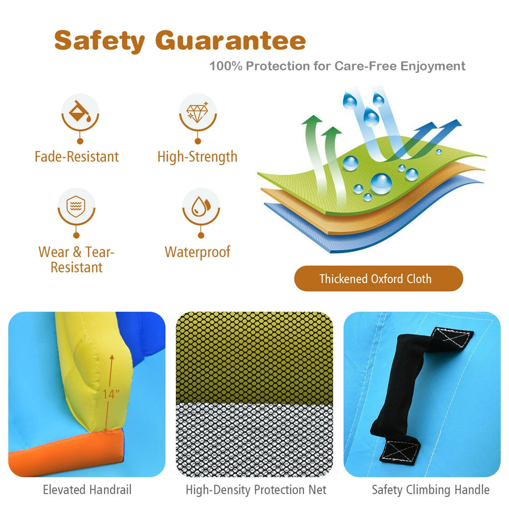 Inflatable Water Slide Bounce House Splash Pool with Blower P652