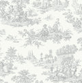 Grey Toile Peel and Stick Wallpaper N491