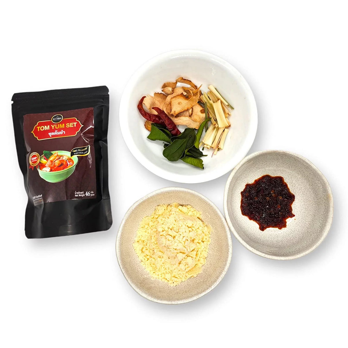 Tom Yum Instant Powder Set Chili Paste Sauce Dried Herbs R889