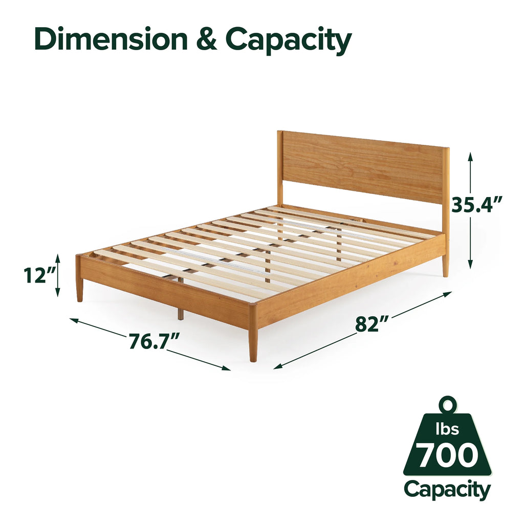 Queen Wood Platform Bed Frame F799776