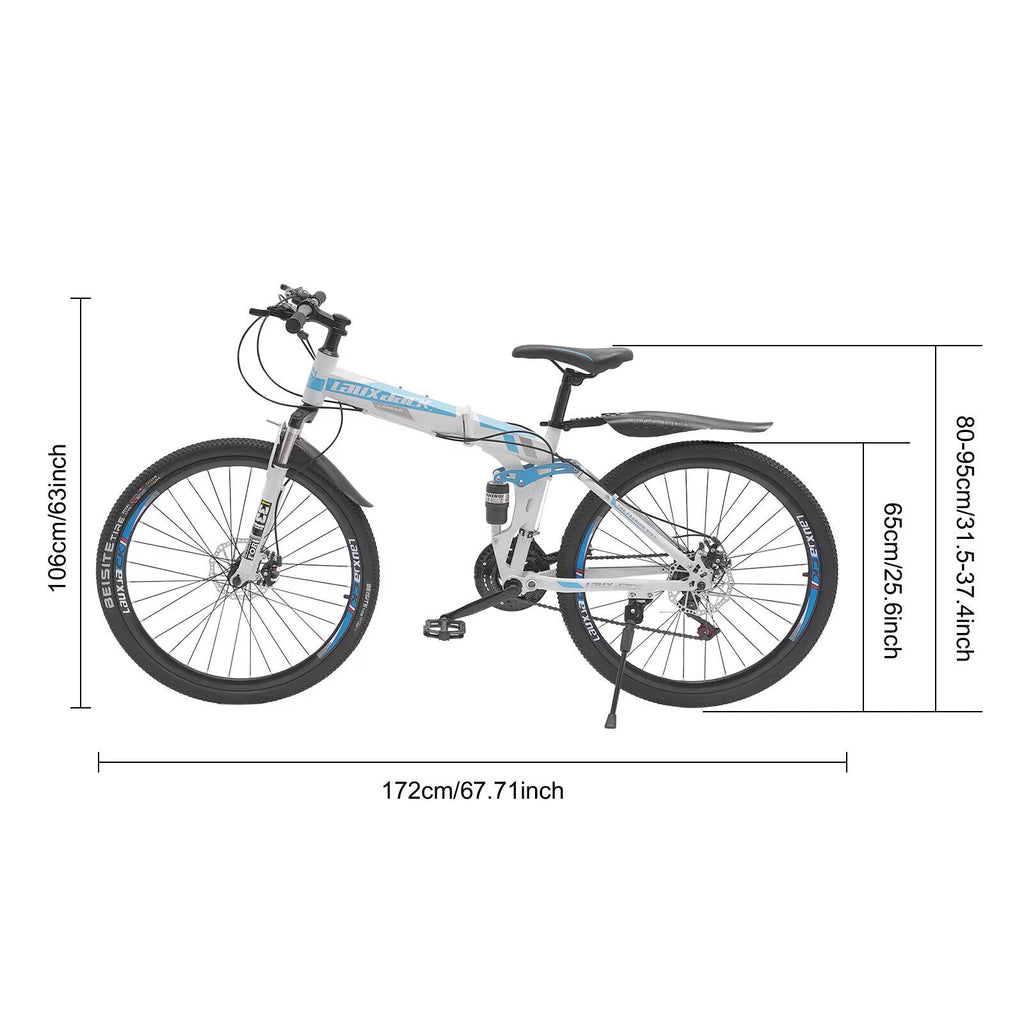 21 Speed Disc Brake Folding Mountain Bike A5391