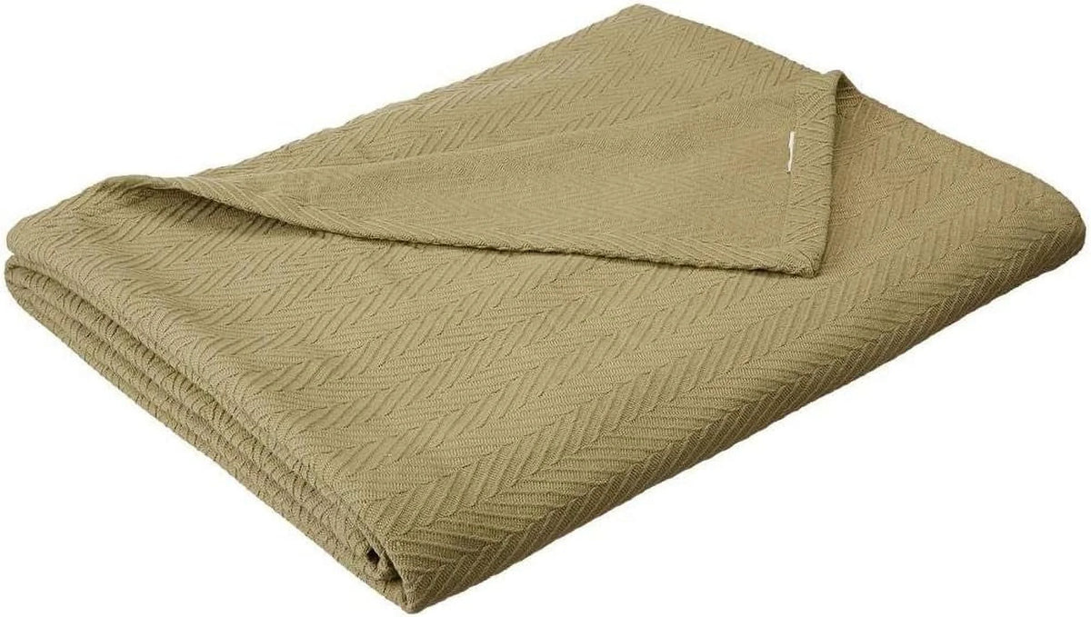 Sage Basket Weave Blanket X19232