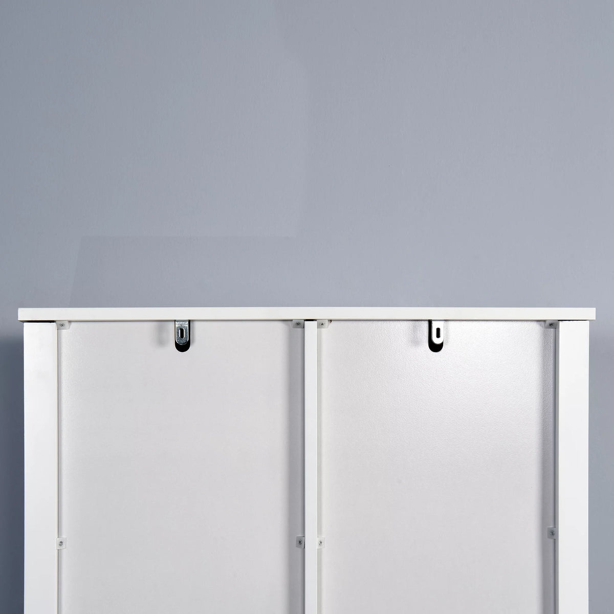 Over-The-Toilet Bathroom Cabinet with Adjustable Shelves and Barn Door, White P198