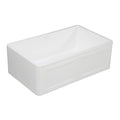 30 In. Apron Front Farmhouse Single Bowl Kitchen Sink, Matte White W474