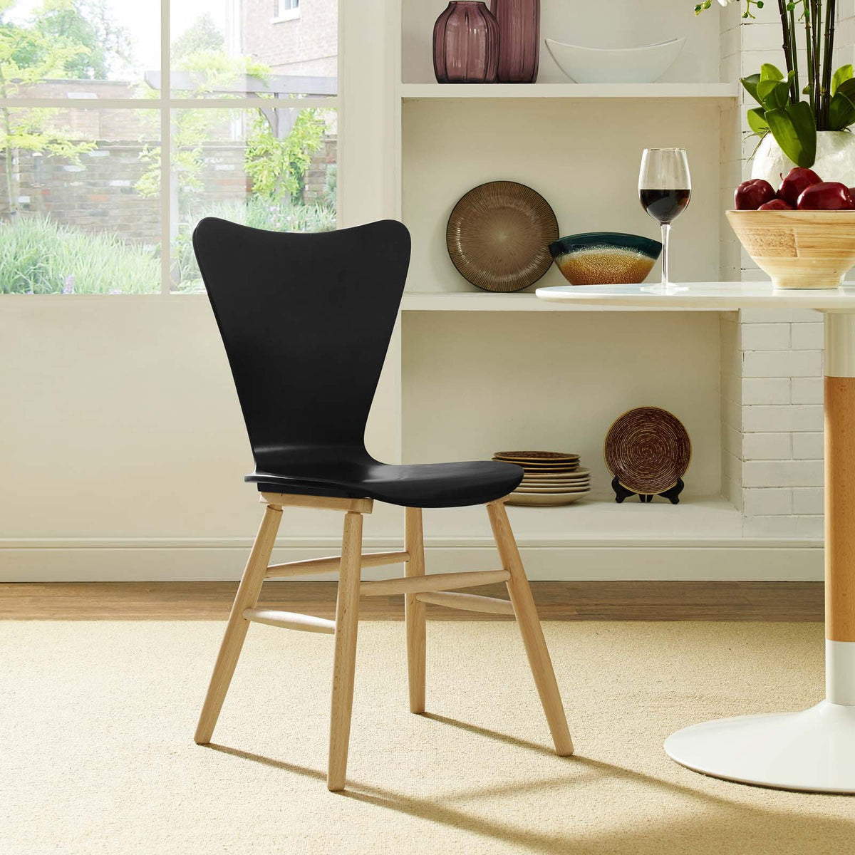 Black Wood Side Chair M3786