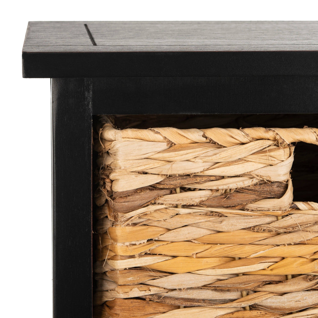 Distressed Black Cabinet A3409