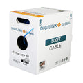 Cat6e Riser 1000ft UTP 24AWG Solid Bare Copper Blue Ethernet Cable I2304