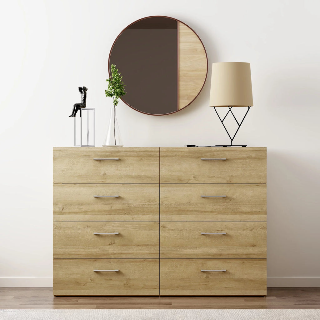 8 Drawer Natural Dresser T552
