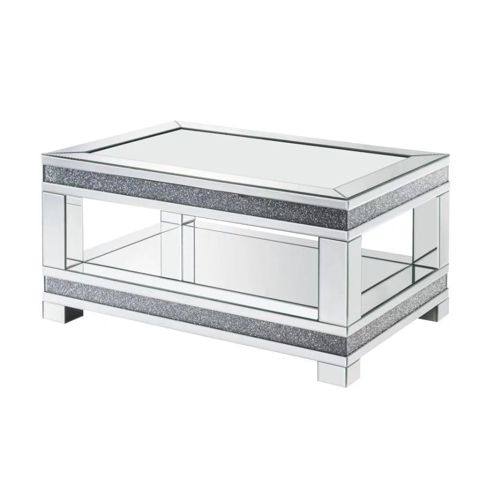 Mirrored Coffee Table + 2 End Tables Q1727