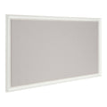 White Framed Linen Fabric Pinboard T5079