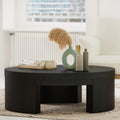 Round Black Coffee Table N248