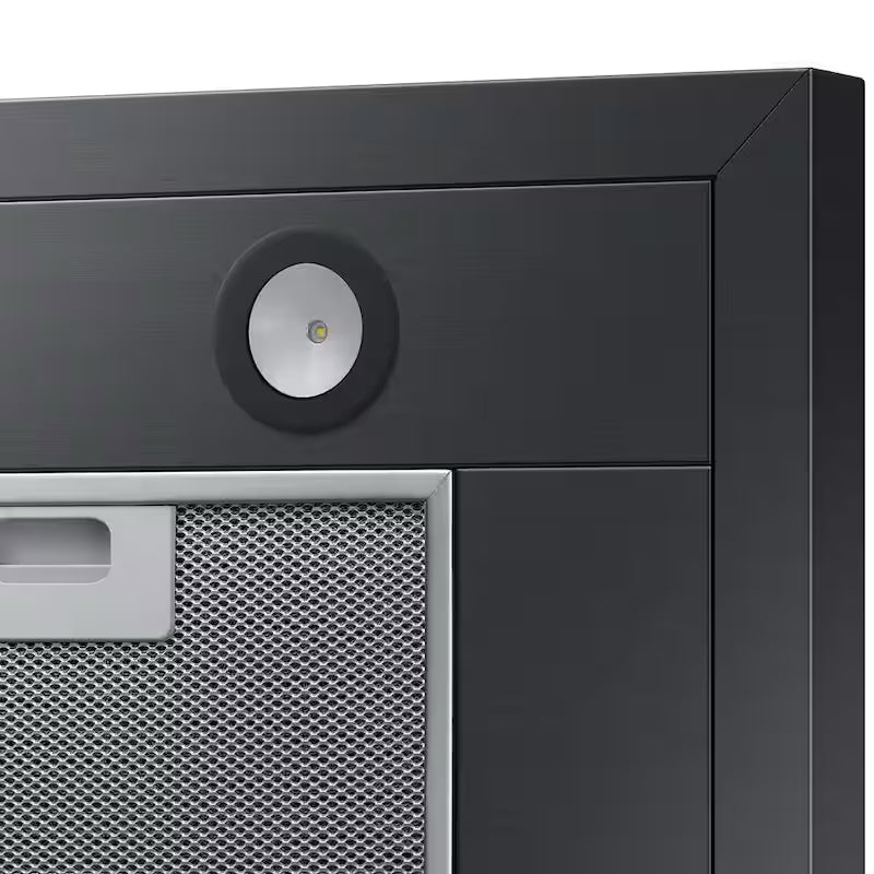 Wall Mount Range Hood with LED Lighting in Black Stainless Steel Q26716