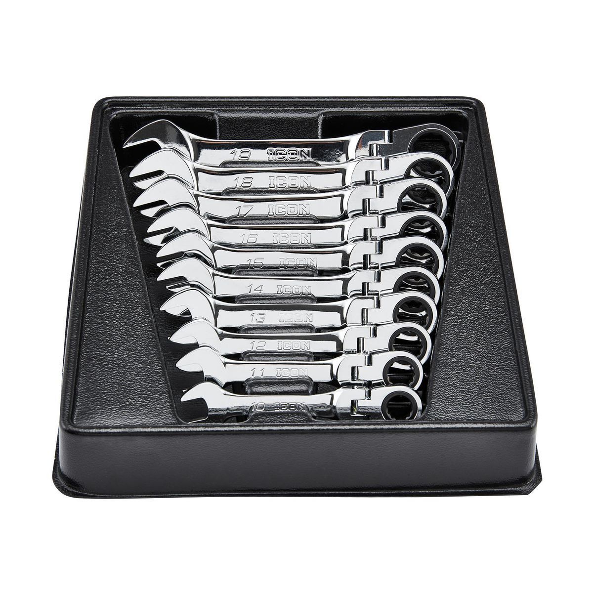 Metric Ratcheting Combination Wrench Set, 10-Piece A9658