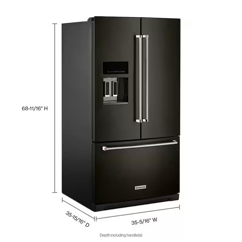 26.8 cu. ft. French Door Refrigerator in Black Stainless U58790