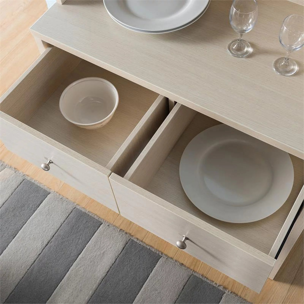 Ivory Wood Baker Rack G291
