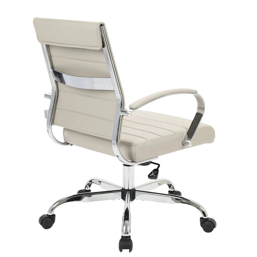 Tan Leatherette Swivel Office Chair A55973