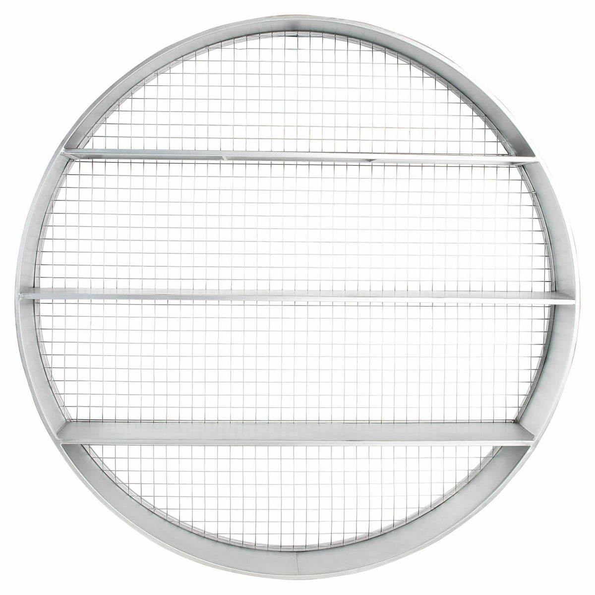 Round Metal Wall Decor with 4 Shelves G610786