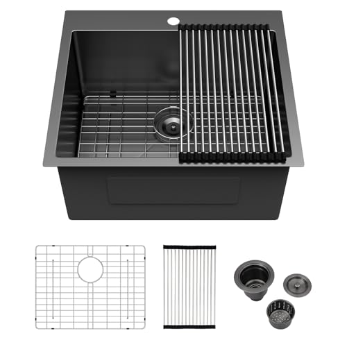 25 Inch 16 Gauge Stainless Steel Drop In Utility Sink G543
