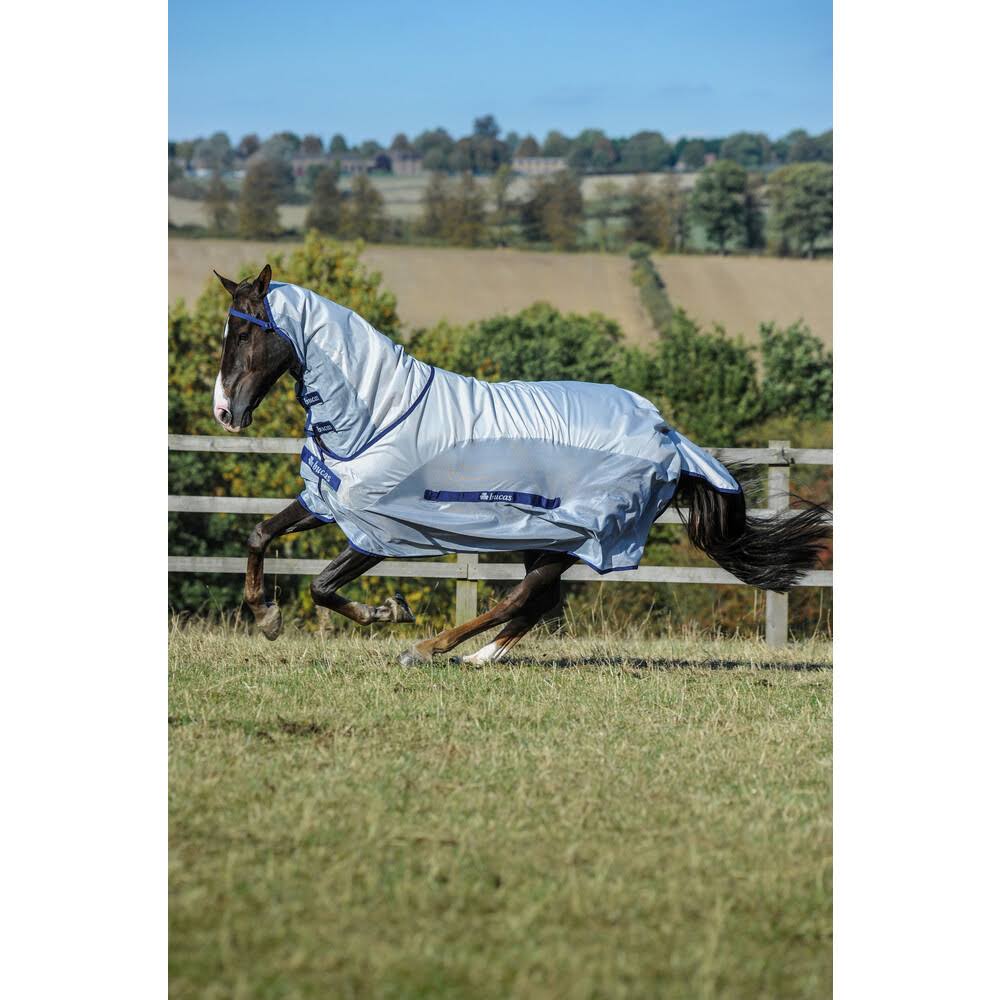 Silver Blue Full Neck Rain Sheet K73031