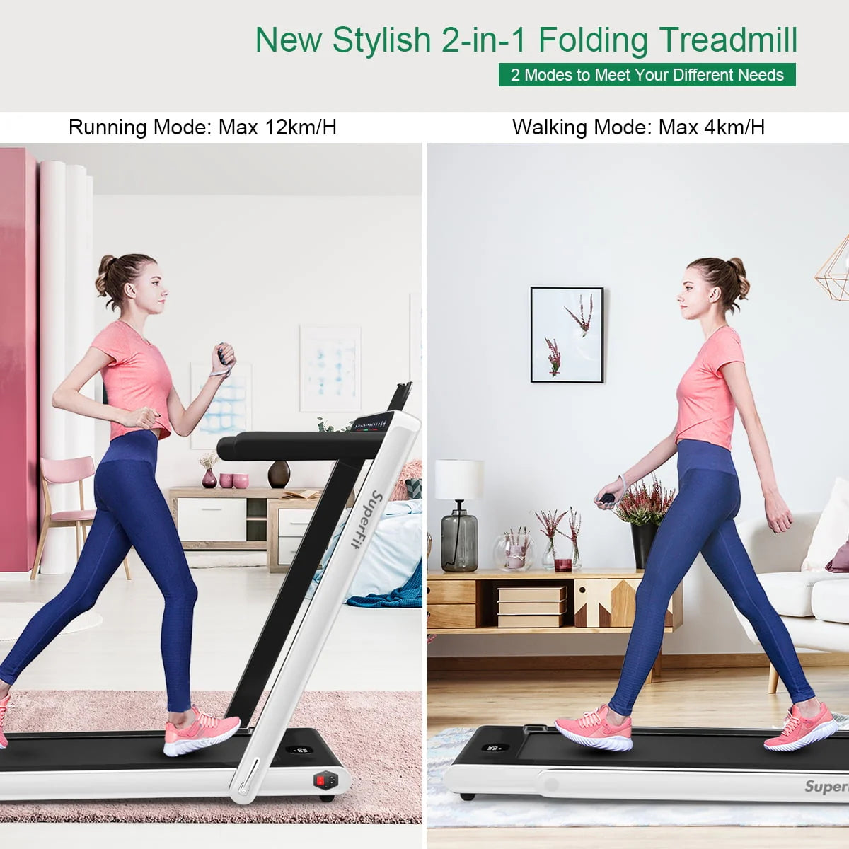 2 in 1 Folding Treadmill Q35039