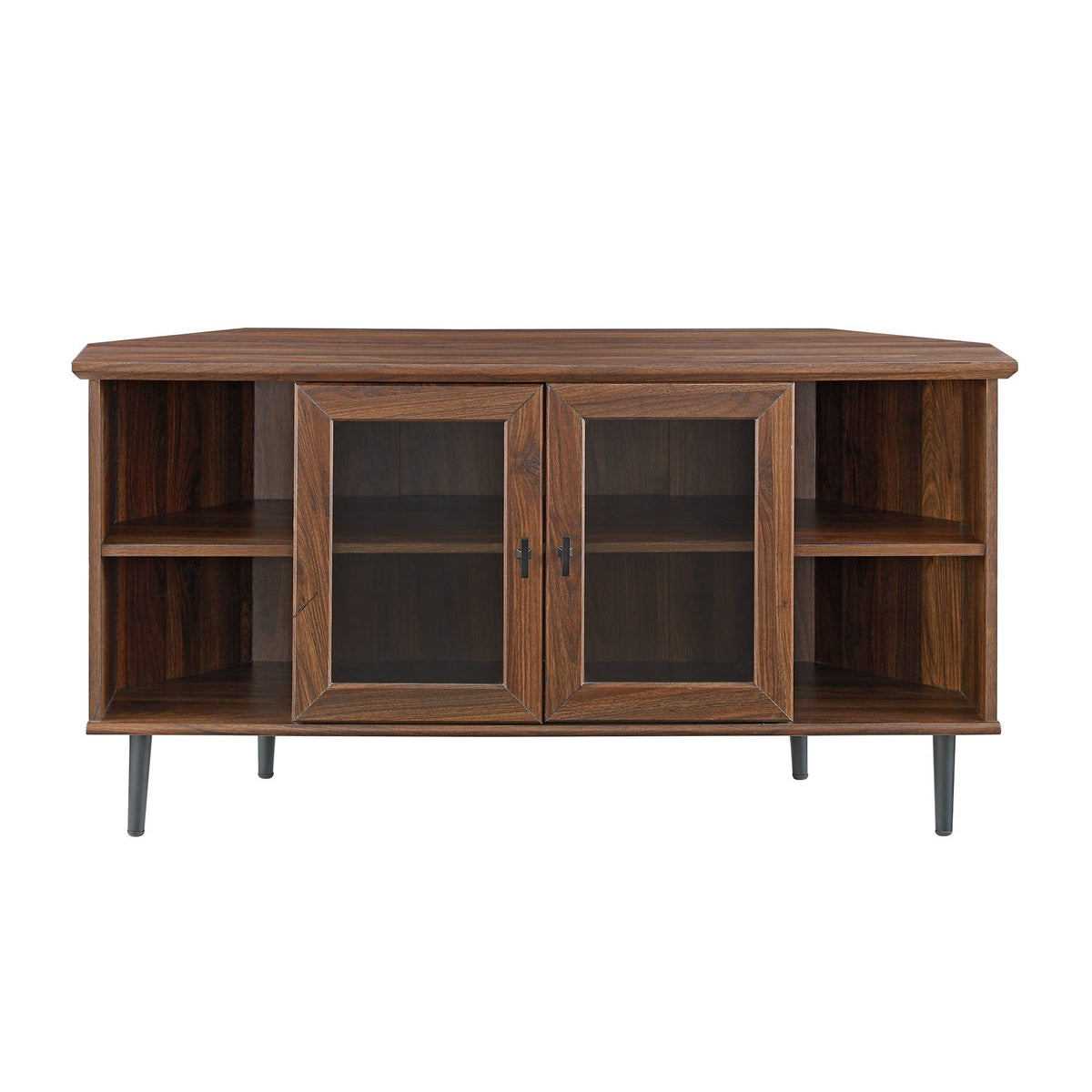 48-Inch Glass Door Corner TV Console D12742