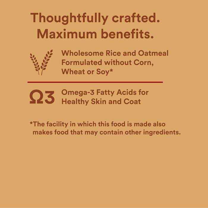 Brown Rice Recipe with Whole Grains Dry Dog Food H552