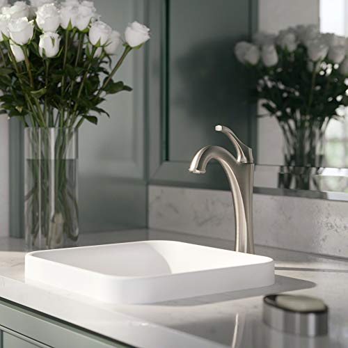 Brushed Gold Vessel Bathroom Faucet with Pop-Up Drain Q703380
