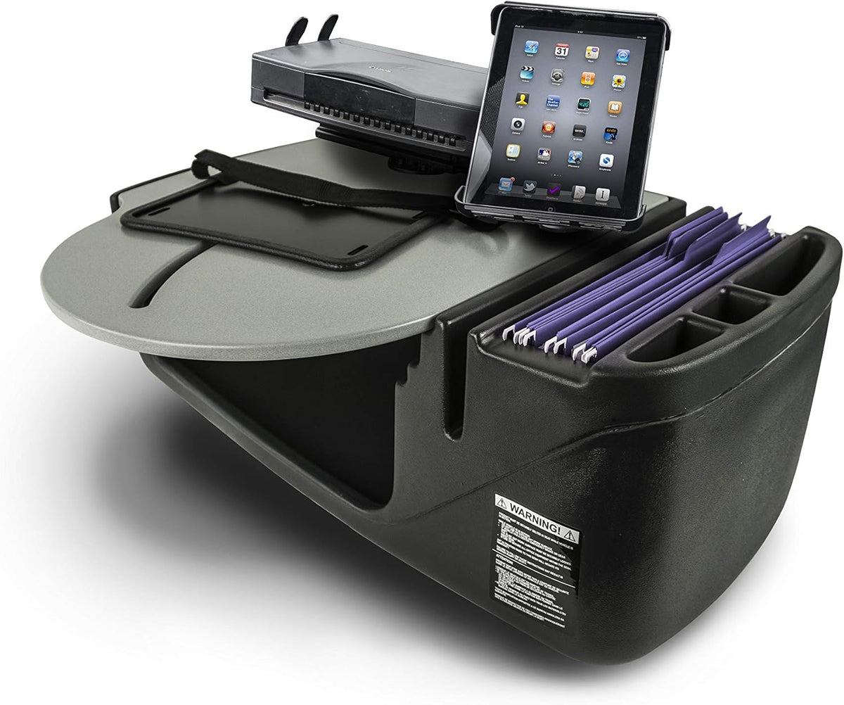 Car Desk with Power Inverter, Phone Mount and Printer Stand C8538