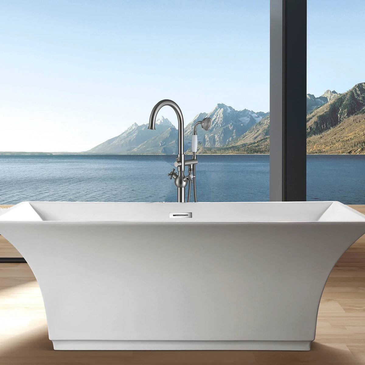 Freestanding Bathtub Faucet with Hand Shower W846