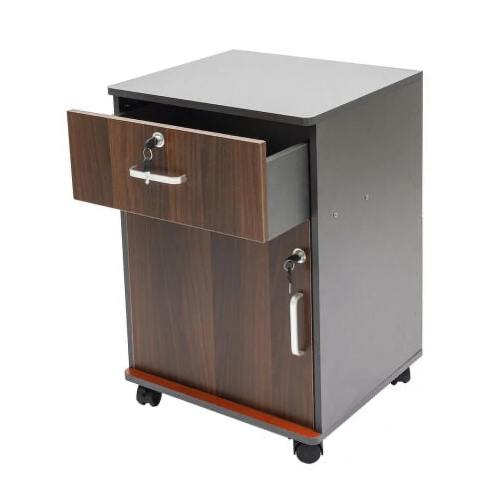 Mobile File Cabinet with Drawer D898