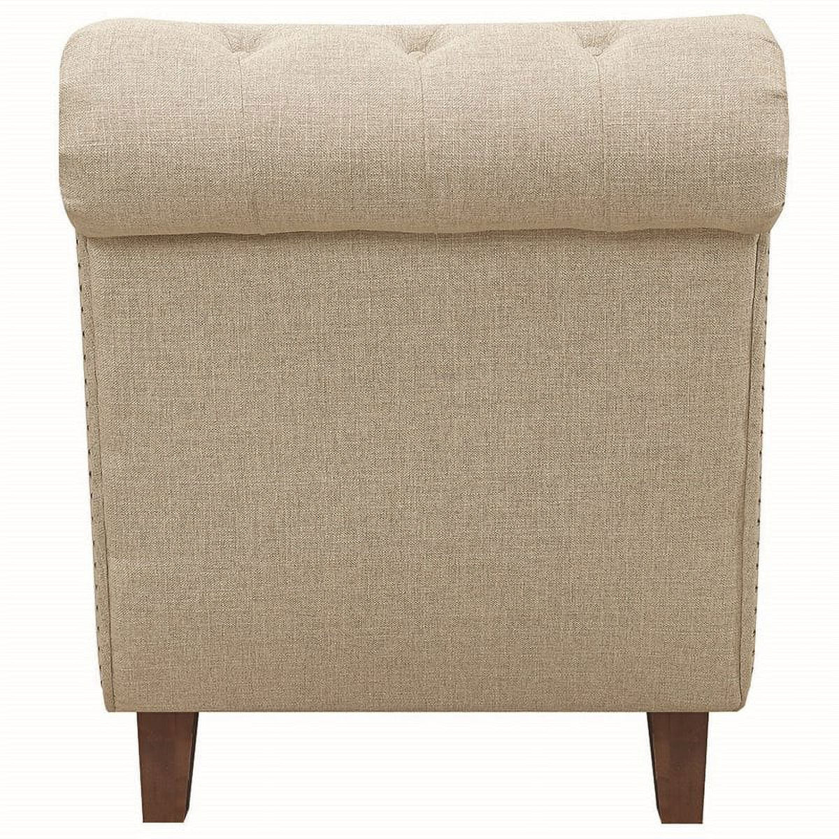 Beige Tufted Chaise S98612
