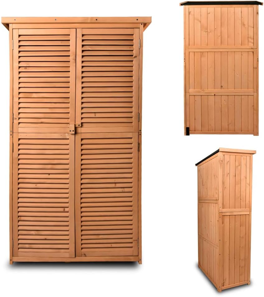 63 Outdoor Fir Wood Storage Shed N95542