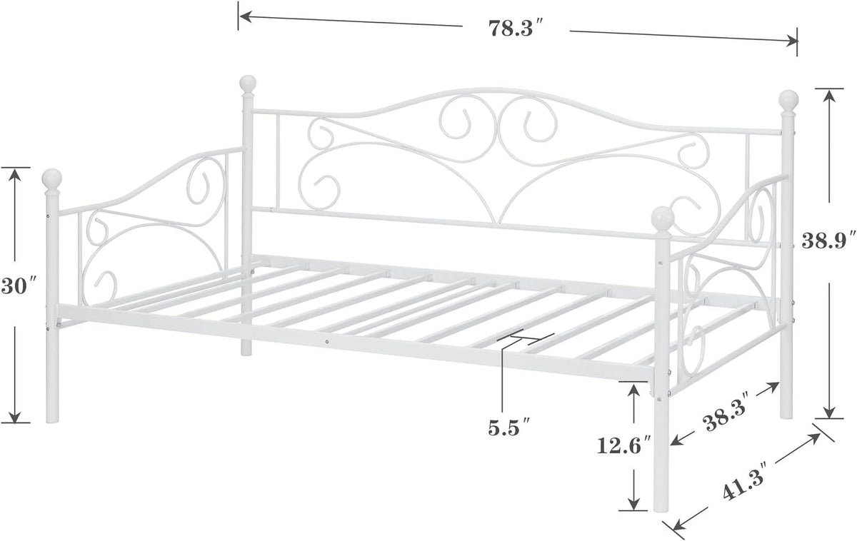 Metal Twin Bed Frame with Headboard R58537