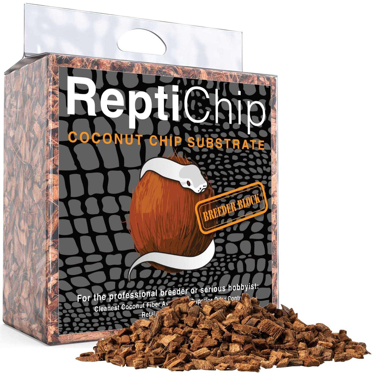 Compressed Coconut Chip Substrate 72 Quart Reptile Bedding X9561