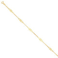 14K Yellow Gold Infinity Anklet Bracelet U649248