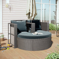 4 Pcs All-Weather PE Rattan Wicker Sofa Set with Coffee Table F251597