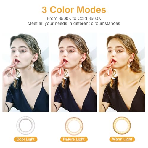 Rechargeable 60 LED Clip on Ring Light V75649