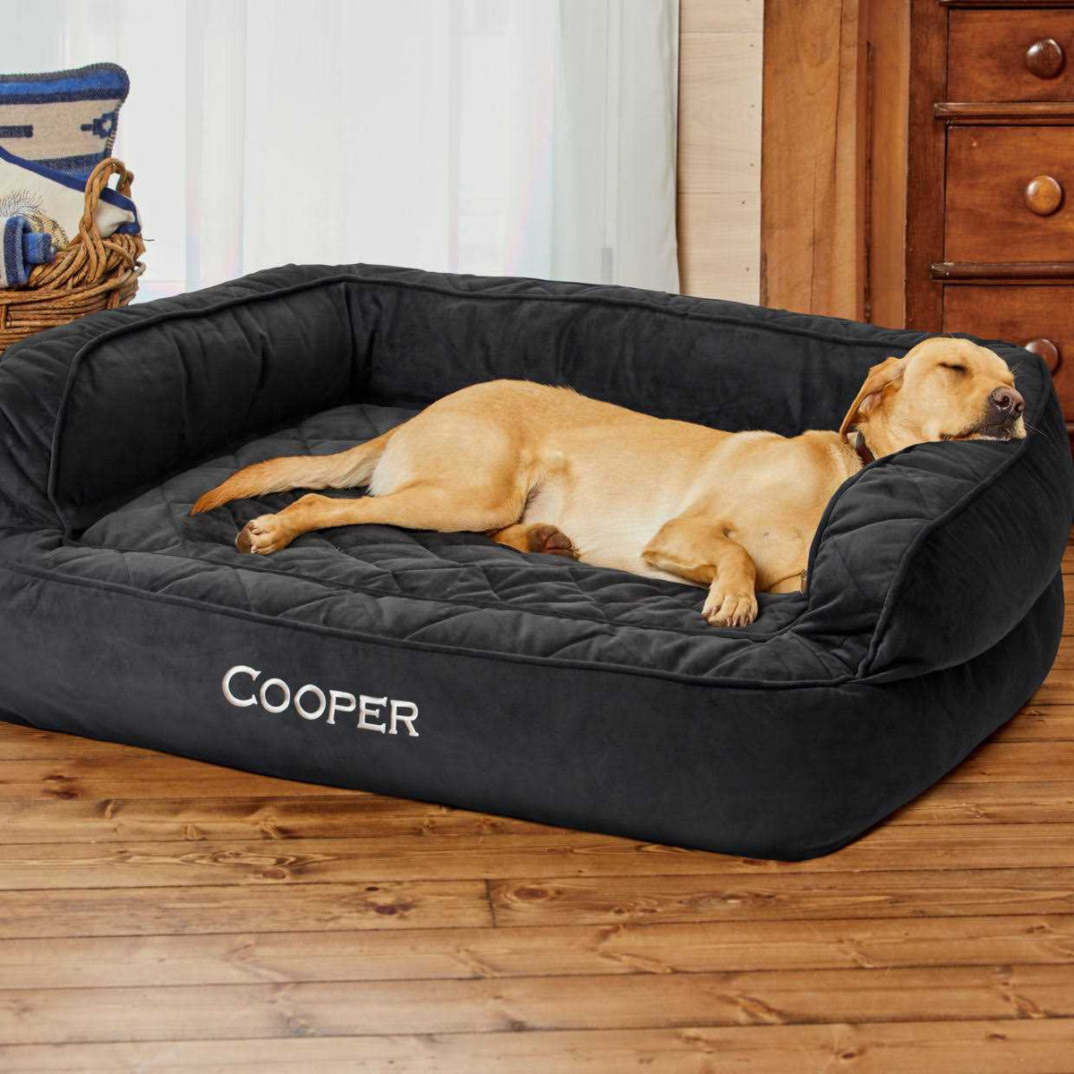 Memory Foam Dog Bed Slate L5652