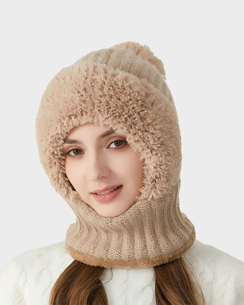 Warm Knit Beanie with Pom Pom D983336