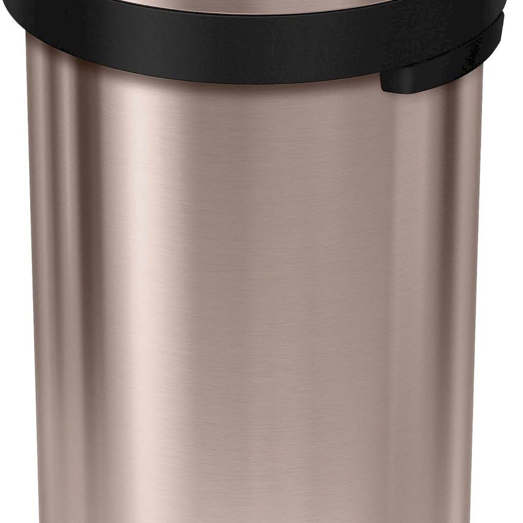 16 Gallon Rose Gold Steel Trash Can U47151