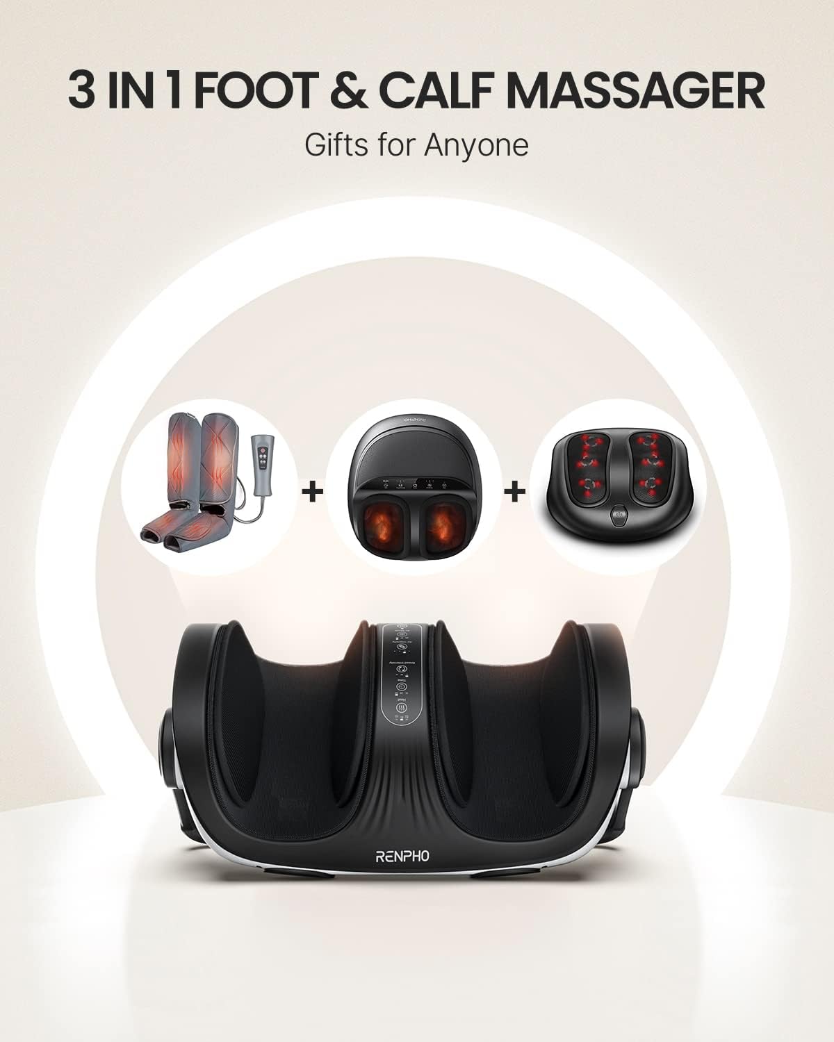 Shiatsu Foot and Calf Massager with Heat and Remote E2376