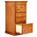 Black Oak Three Drawer File Cabinet F824379