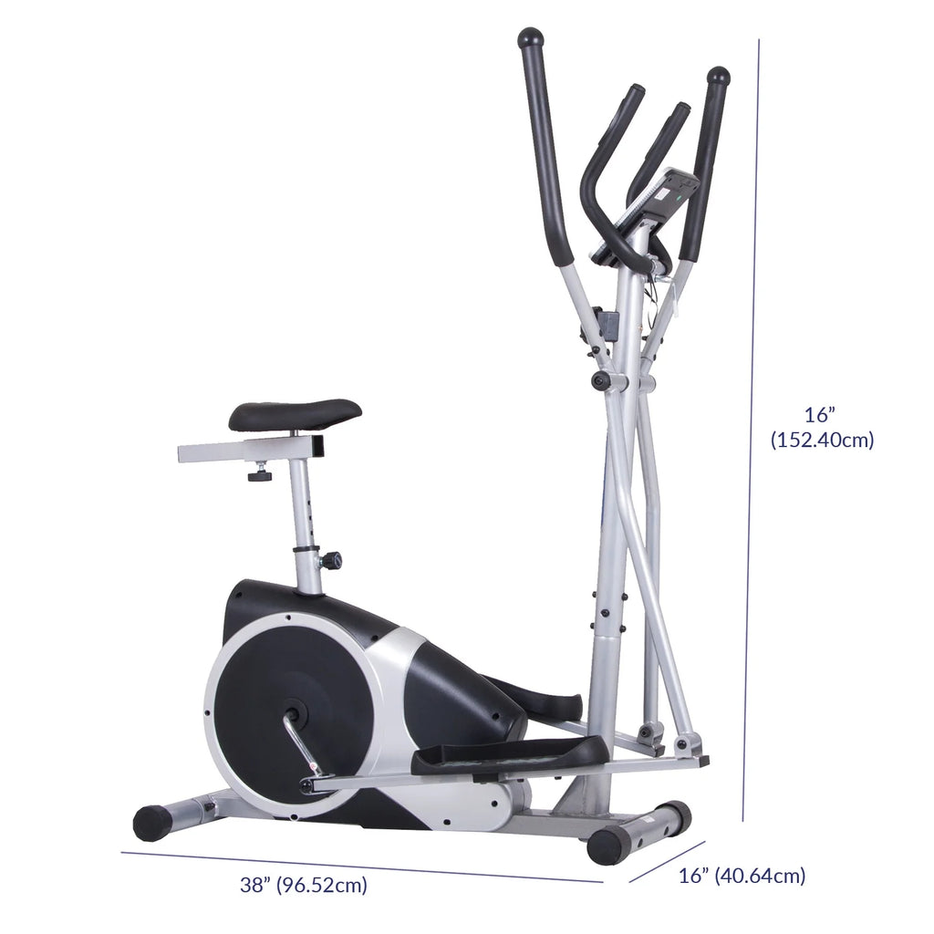 Cardio Dual Trainer, 12.5 Stride, Max. Wt 250 lbs M42134