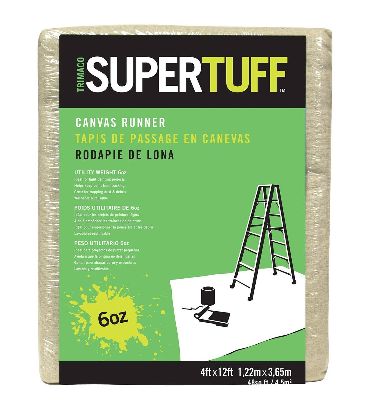 Canvas Drop Cloth 4 x 12 ft Z10593
