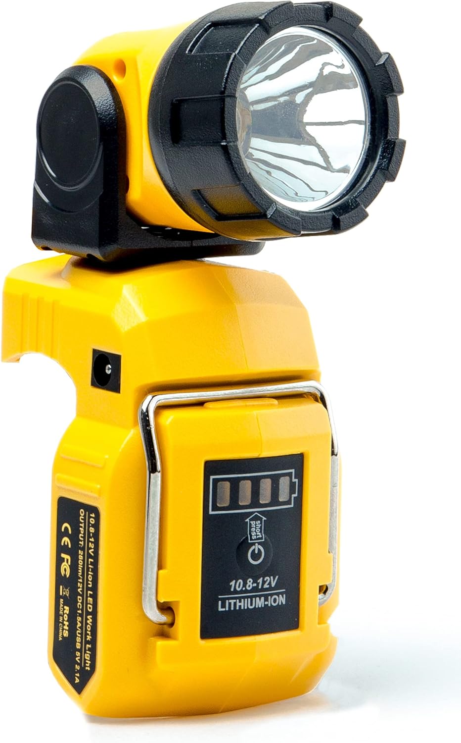 Cordless LED Work Light Flashlight with USB Port Pack of 2 T6508