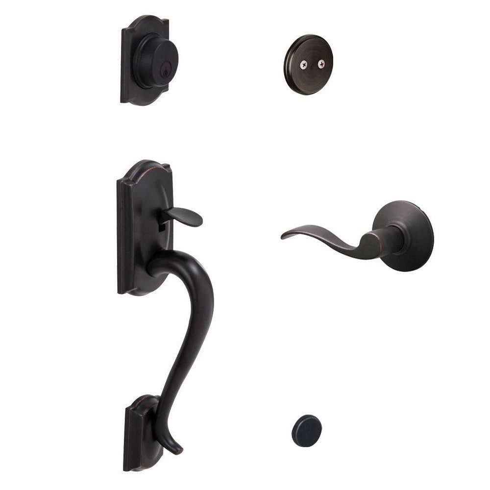 Aged Bronze Dummy Door Handleset M6702