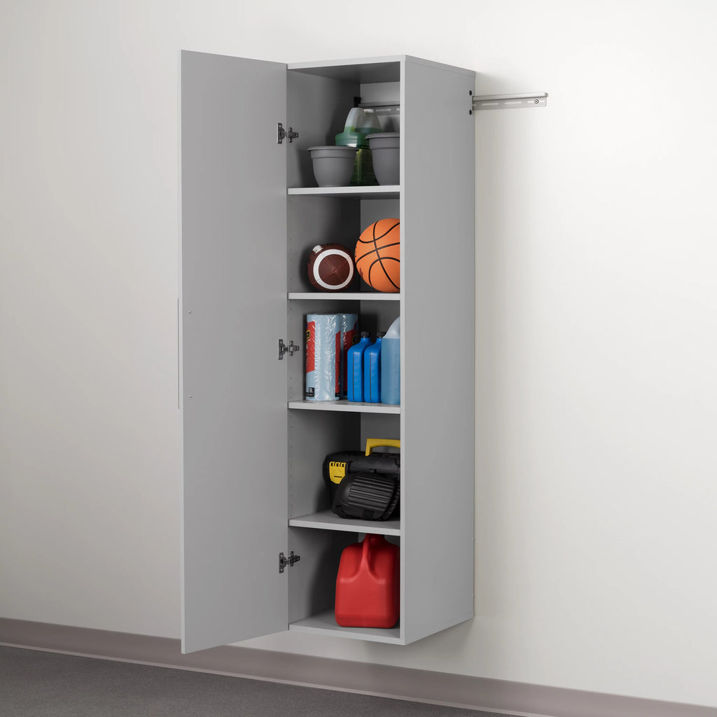 Light Gray Wall Mounted Garage Storage Cabinet N9576