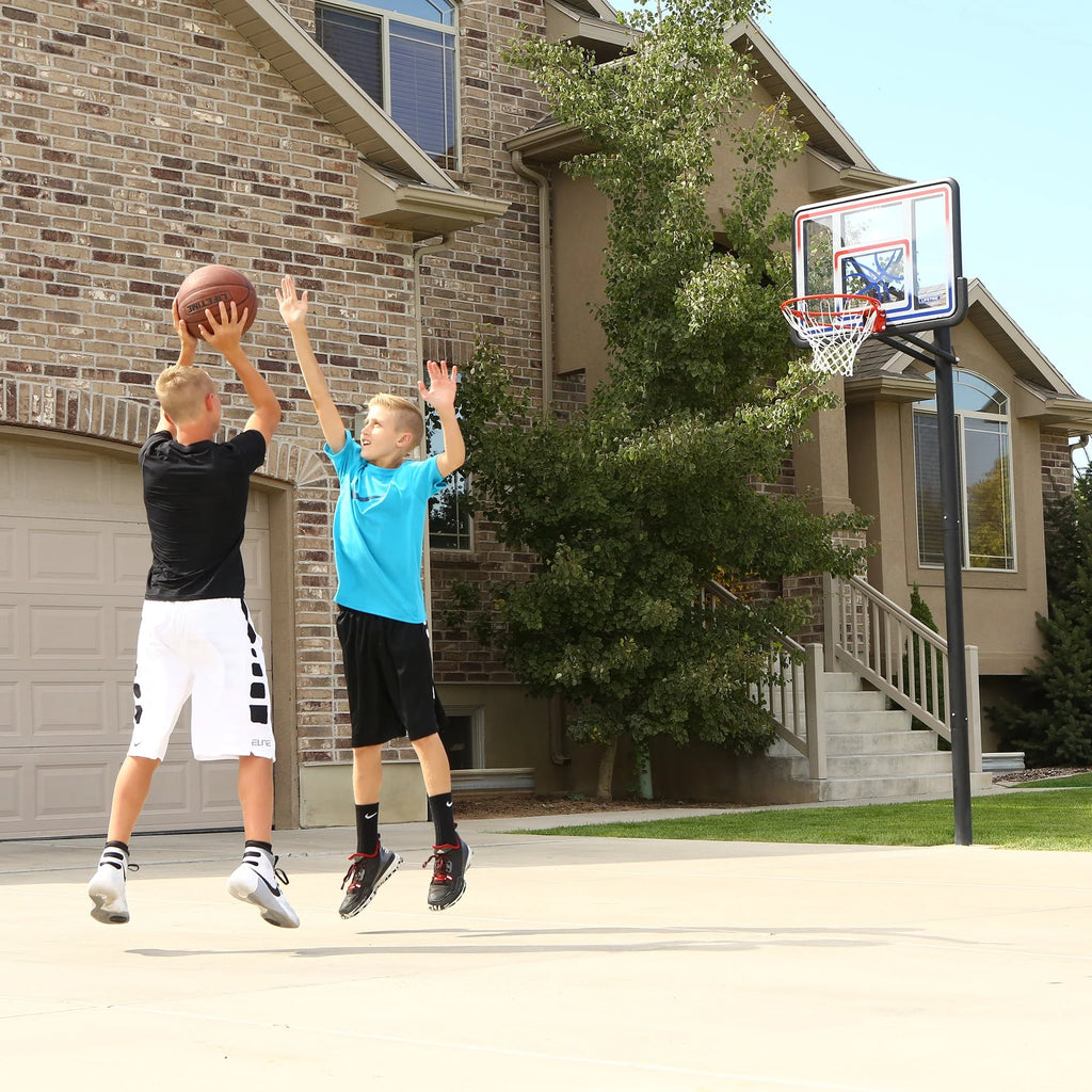 Adjustable Inground Basketball Hoop 44 inch Polycarbonate P567